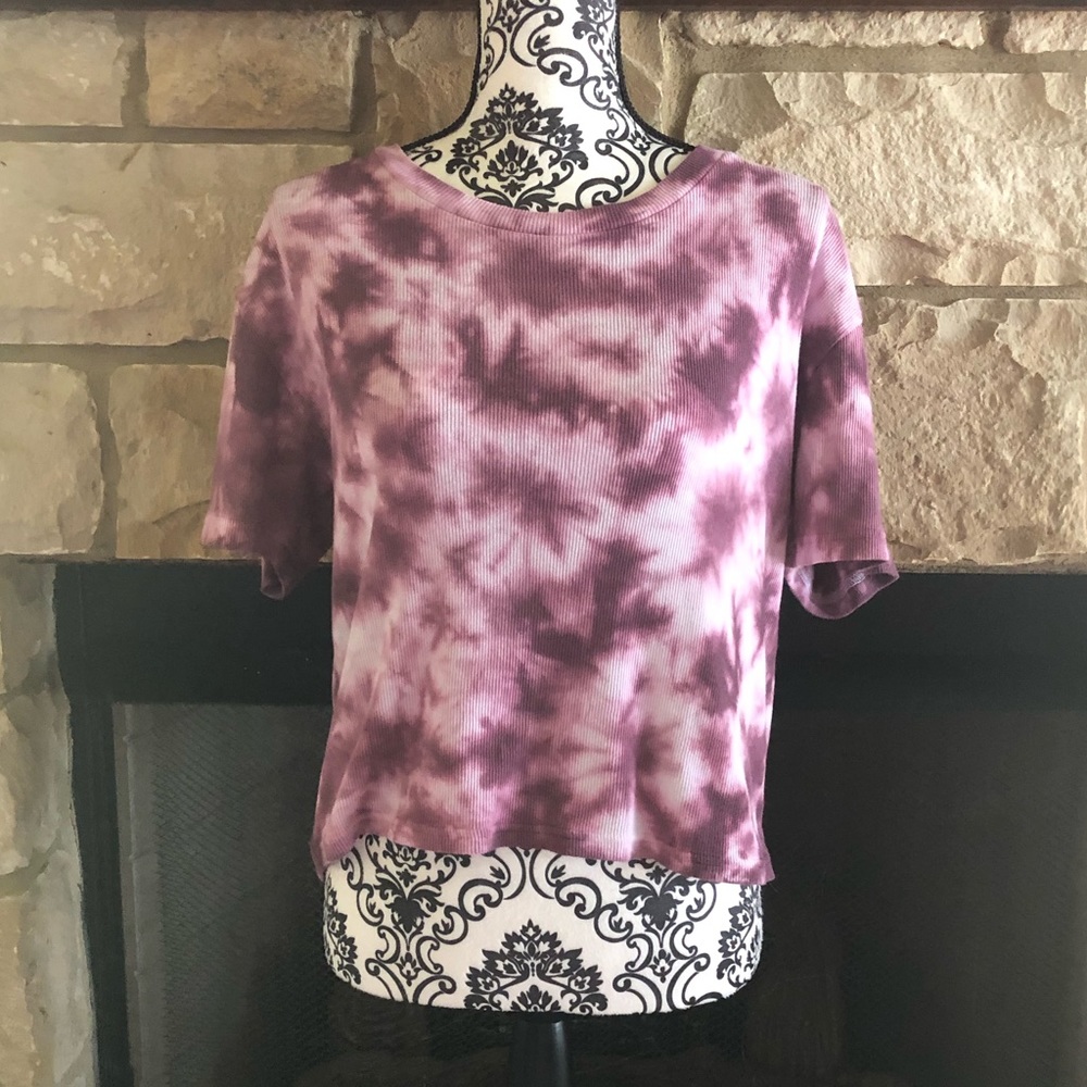 PINK tie-dye t-shirt